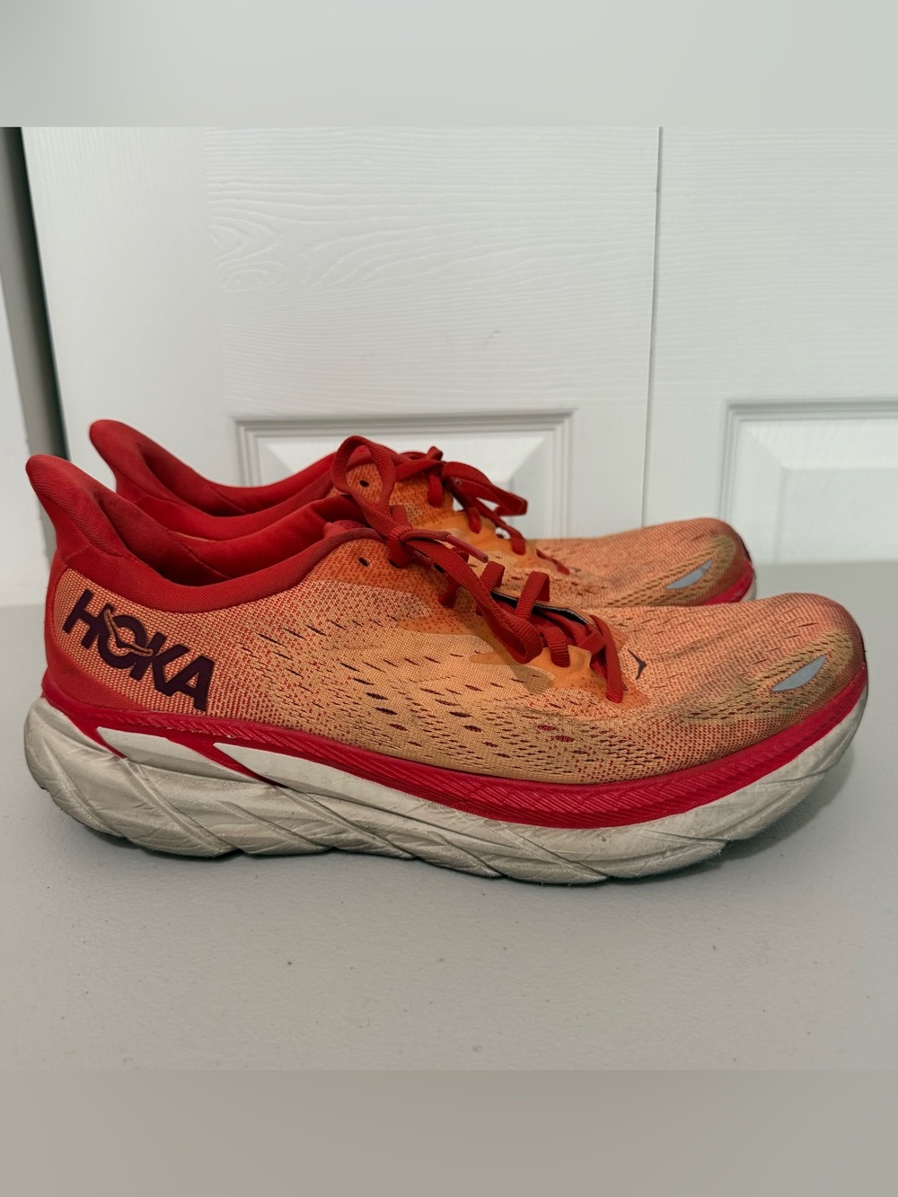 Hoka One One Clifton 8 Running Shoes Sneakers 1119393 FBOR, Men’s Size 10 D